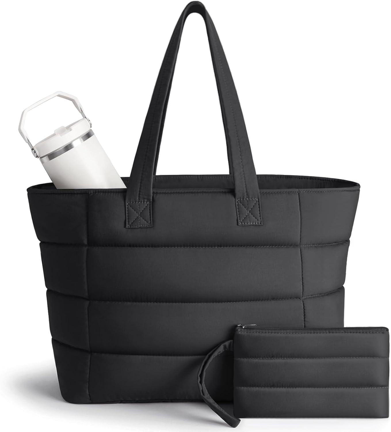 Women Bags Work - Легкая дутая сумка-тоут для женщин, объемная