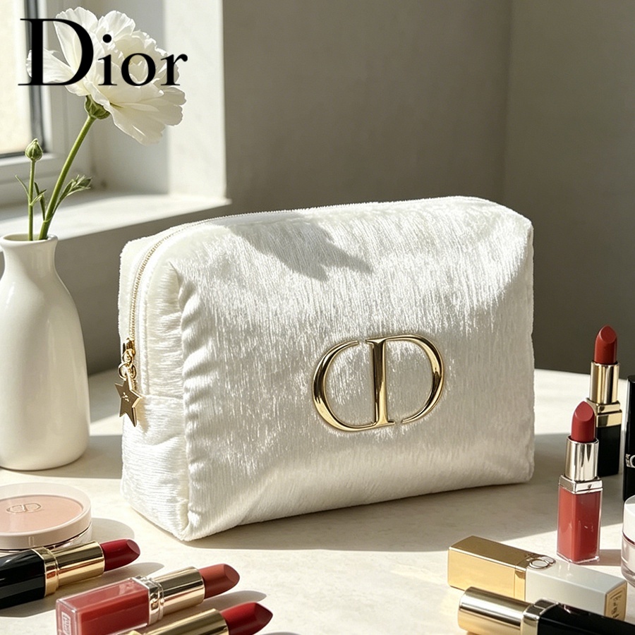 Women Bags White - Сумка Dior из белого бархата, дорожная