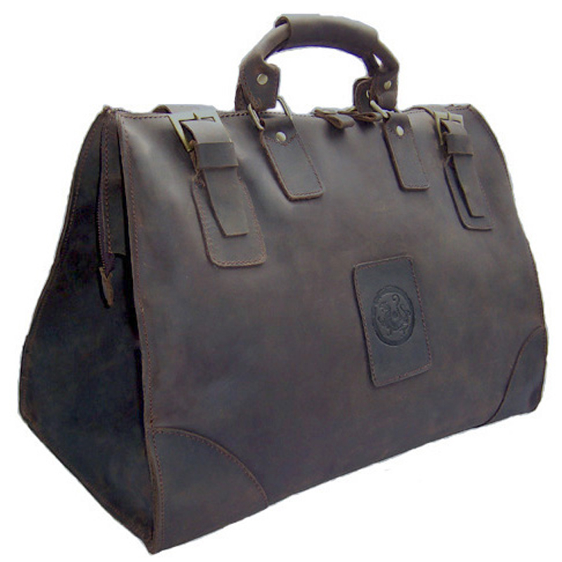 Doctor Bag Leather - Винтажная дорожная сумка из натуральной кожи