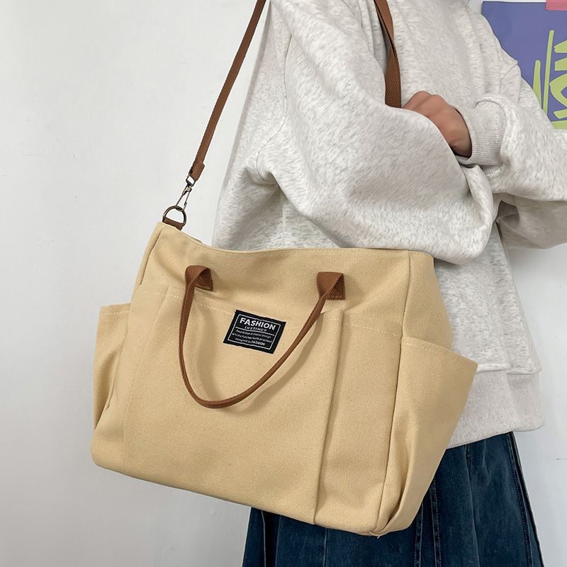 Women Bags Work - Большая холщовая сумка-тоут для женщин, минималистичная