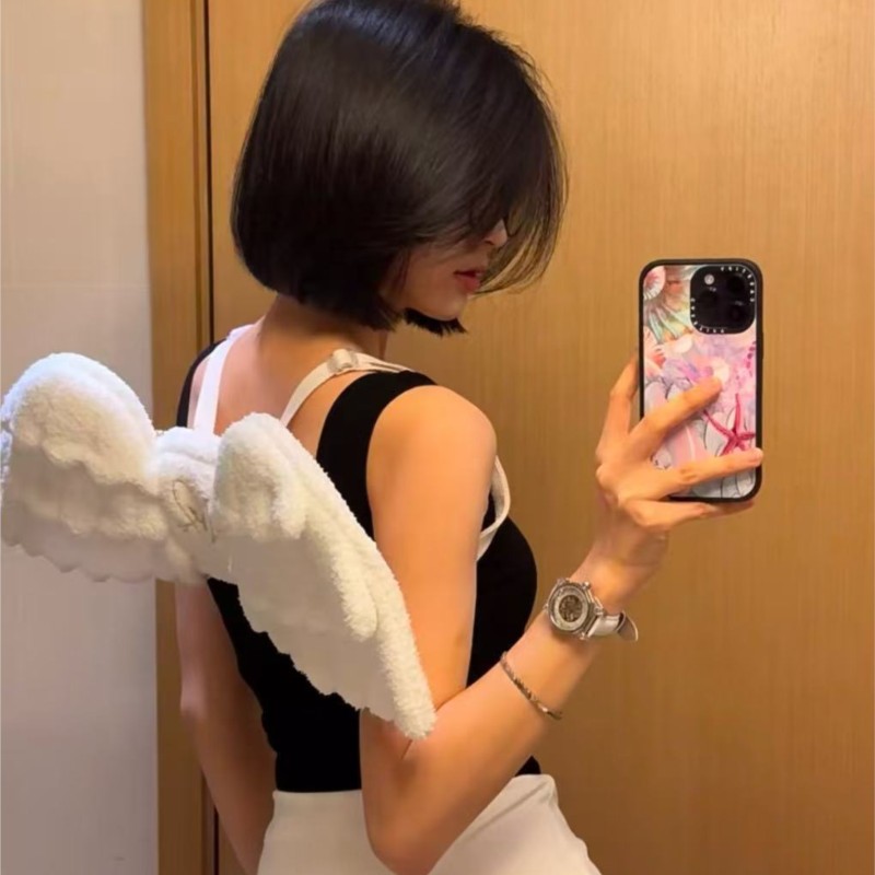 Women Bags White - JIAERDI милый белый рюкзак с крыльями