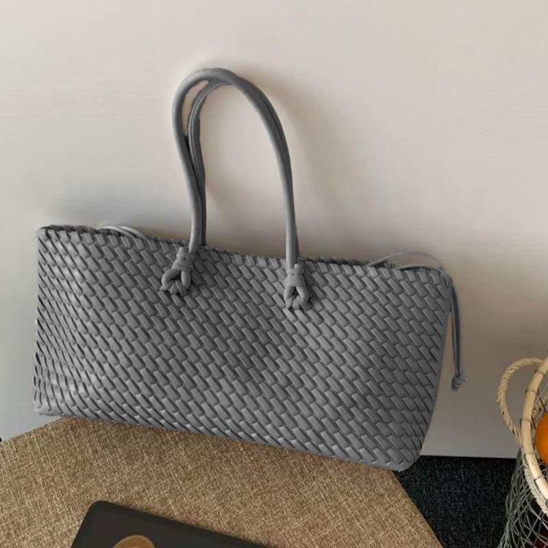 Women Handheld Bags - Вместительная универсальная сумка-тоут с модным плетеным