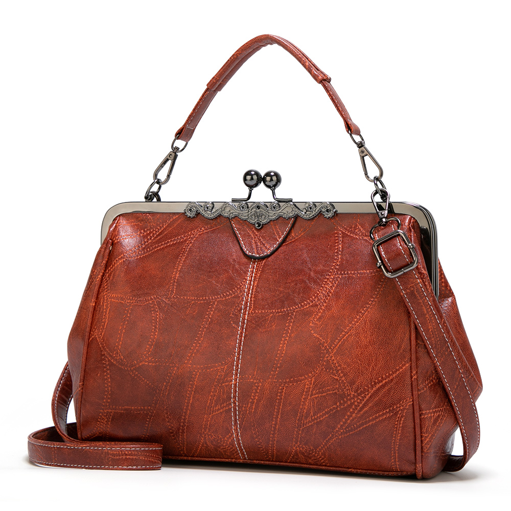 Doctor Bag Leather - Женские сумки через плечо в ретро-стиле,