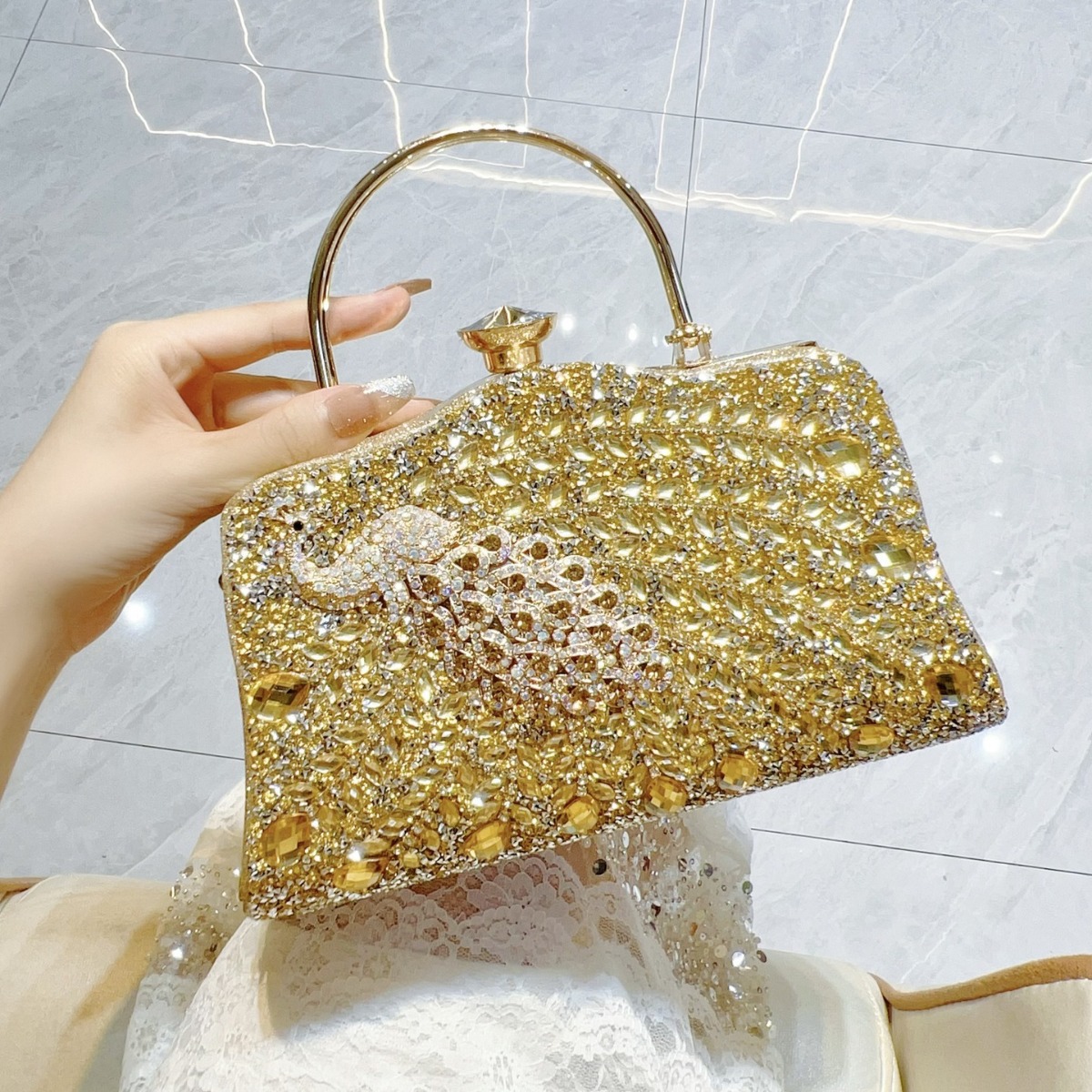 Women Handheld Bags - Новая сумка с бриллиантами и Advanced