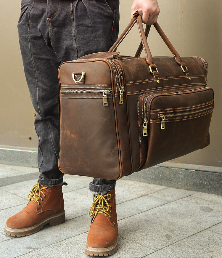Doctor Bag Leather - Мужская Дорожная сумка из коровьей кожи,