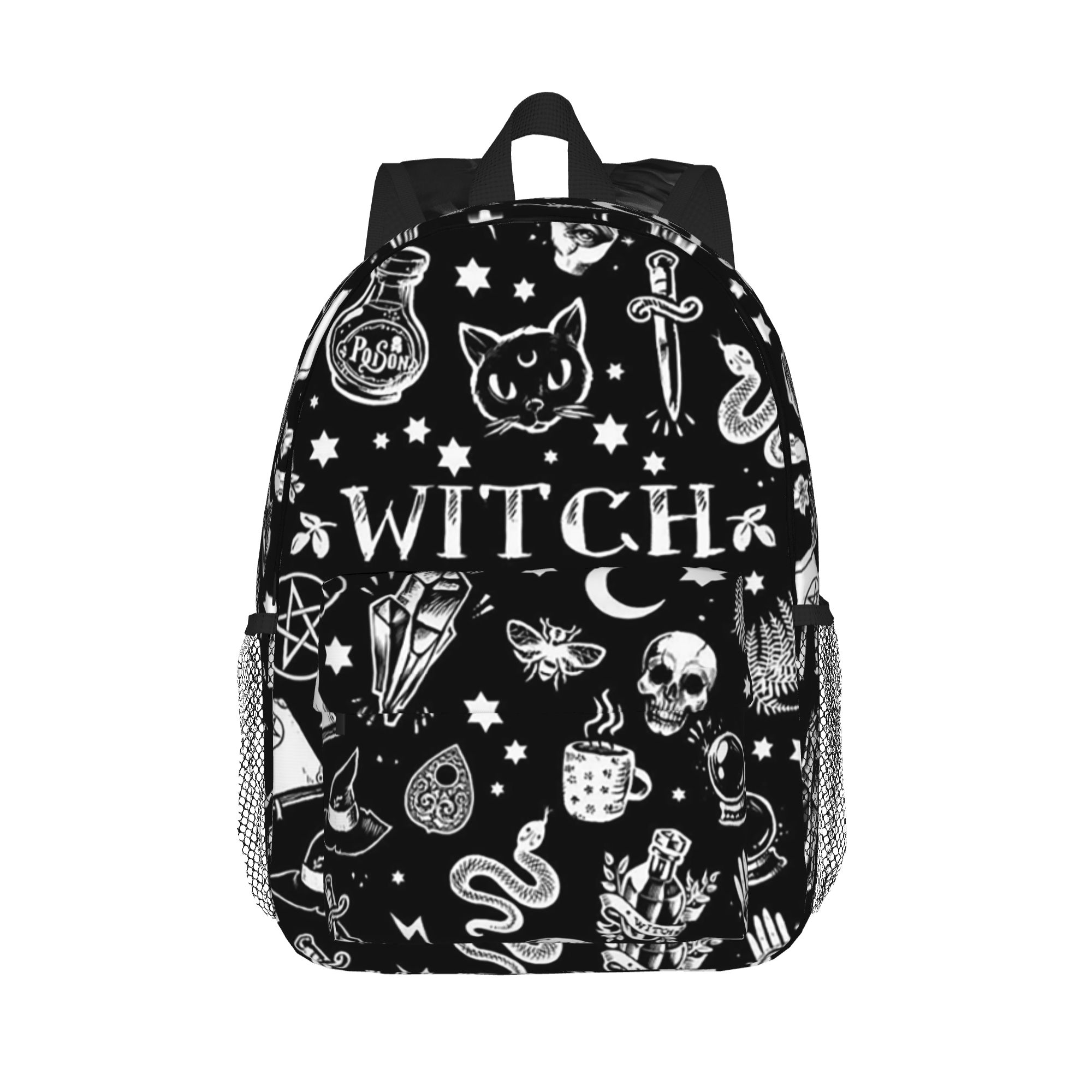 Women Bags Designer Sale - Рюкзак с готическим дизайном Skull Cat