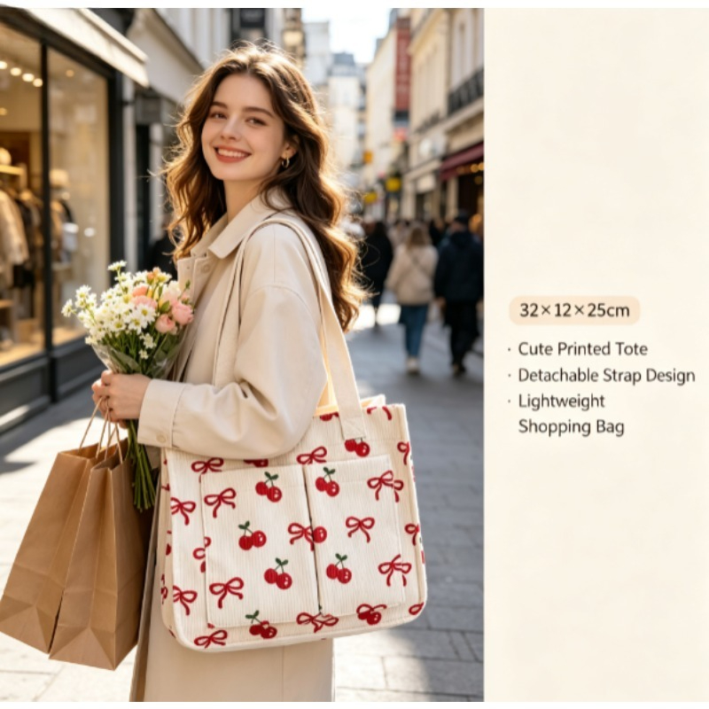 Модная вельветовая эко-сумка,  – обзор и цена Women Handheld Bags