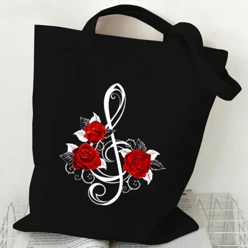 Музыкальная нота, холщовая сум – обзор и цена Women Handheld Bags