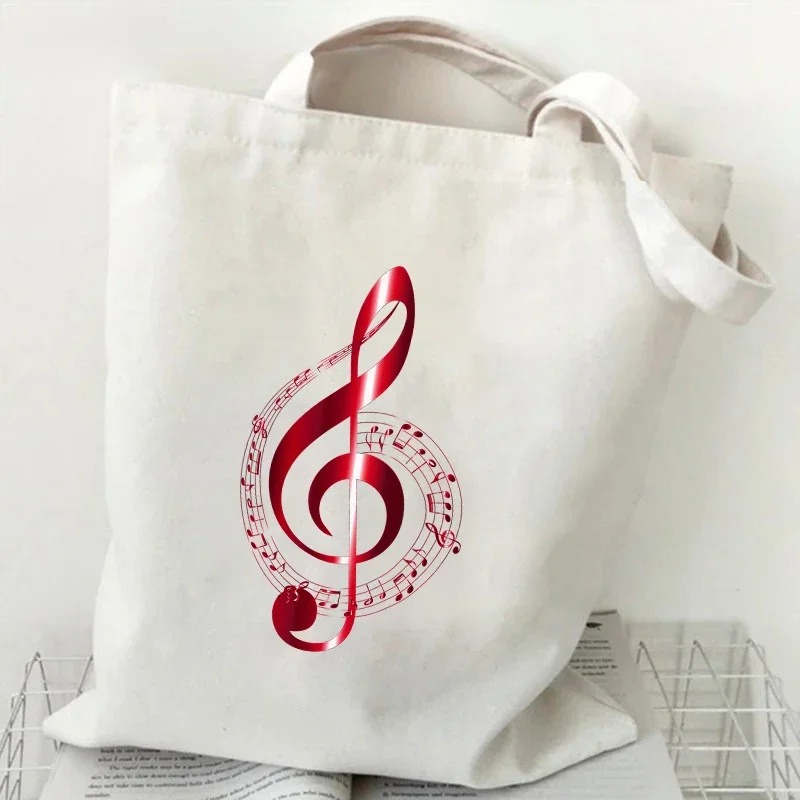 Музыкальная нота, холщовая сум – обзор и цена Women Handheld Bags